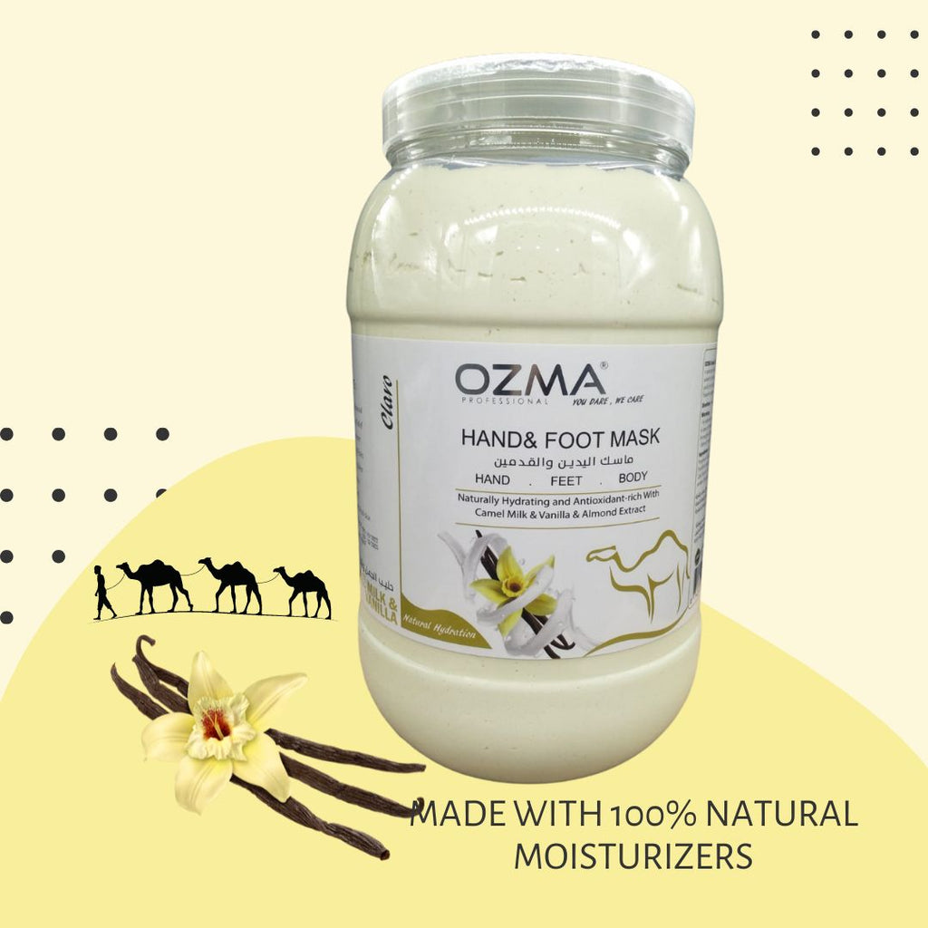 OZMA  Foot And Body Rejuvenating Mask Dead Skin Remover For Feet, Foot Exfoliator, Disposable Feet Peeling Mask Kamel Milk & Vanilla  4 kg
