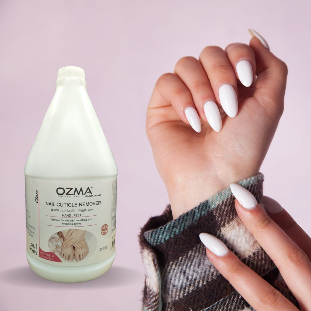 New Ozma Clavo Cuticle Softener and Remover for Nail Art Remover , Instant Remover, Nail Strengthening, For Cleaning and Cuticle Care ,Manicure and Pedicure Nail-Guard, 3.78 L. (WHITE)