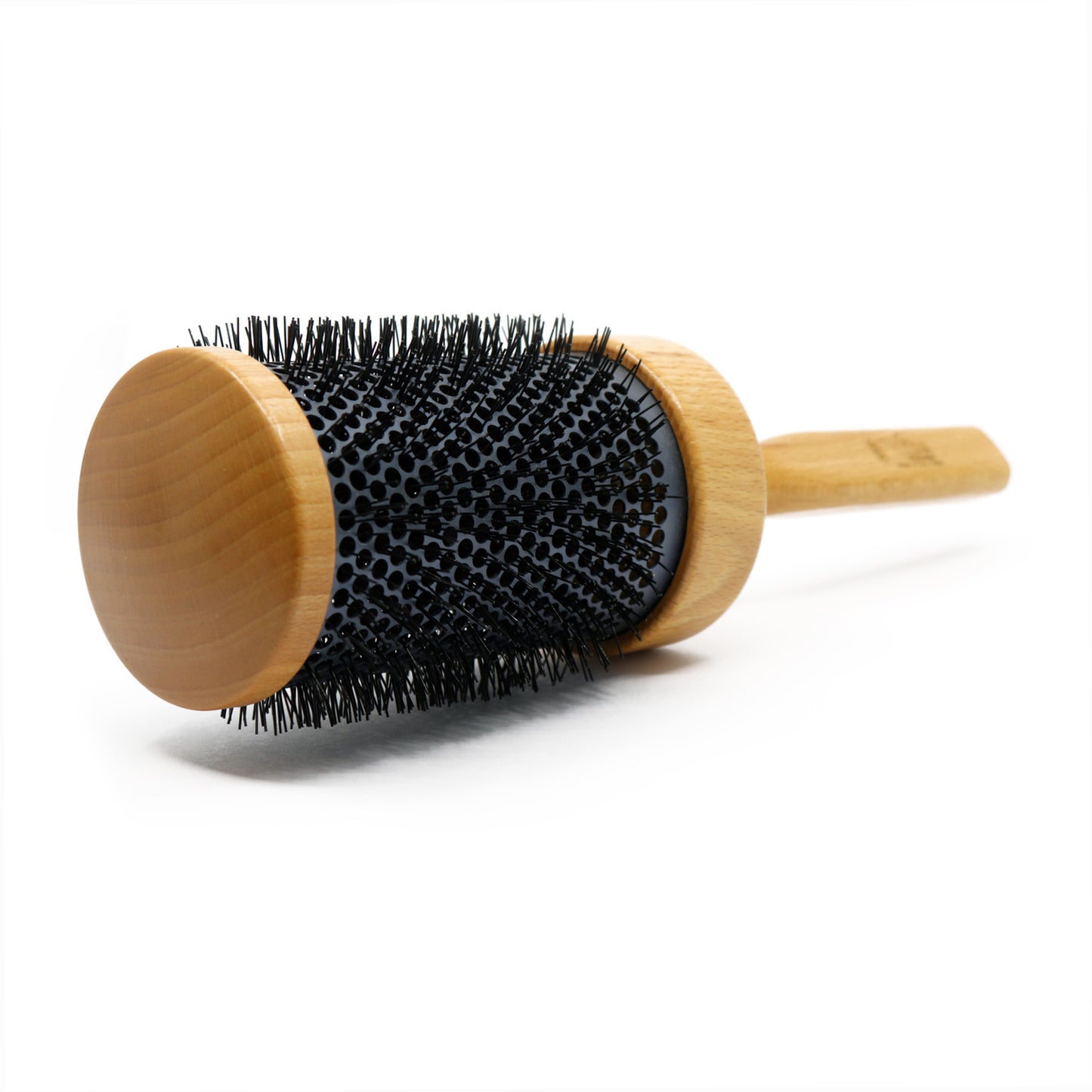 Triangolo Wildboar Hair Brush-Ash Wooden Handle With Section Divider D-36Mm (1402)