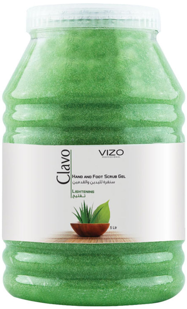 Vizo Clavo Hand & Foot Foot Scrub Gel Aloevera Brightening 4.8 L
