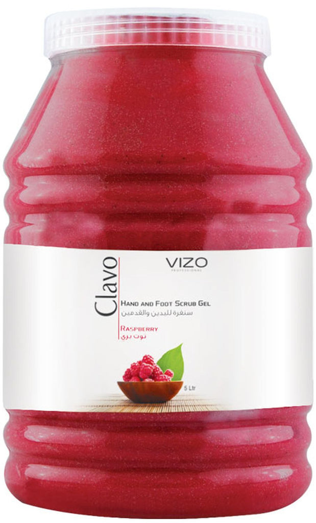 Vizo Clavo Hand & Foot Scrub Gel Raspberry 4.8 L