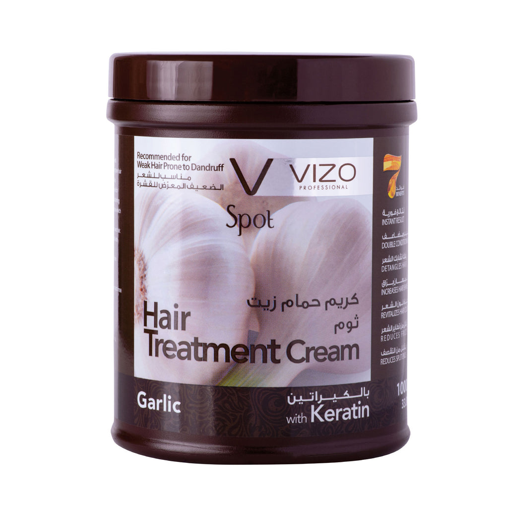 VIZO HAIR TREATMENT CREAM GARLIC WITH KERATIN 1000ML