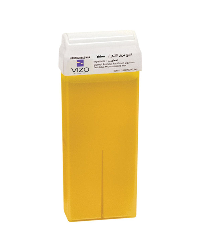 VIZO SILK&PEEL YELLOW TITANIUM WAX CARTRIDGE LARGE ROLL 100ML