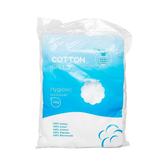 Black Hygienic Cotton Balls 150G