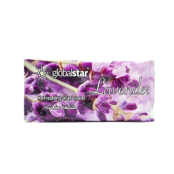 Globalstar Refreshing Wet Towel Lavender 400pcs - RT02