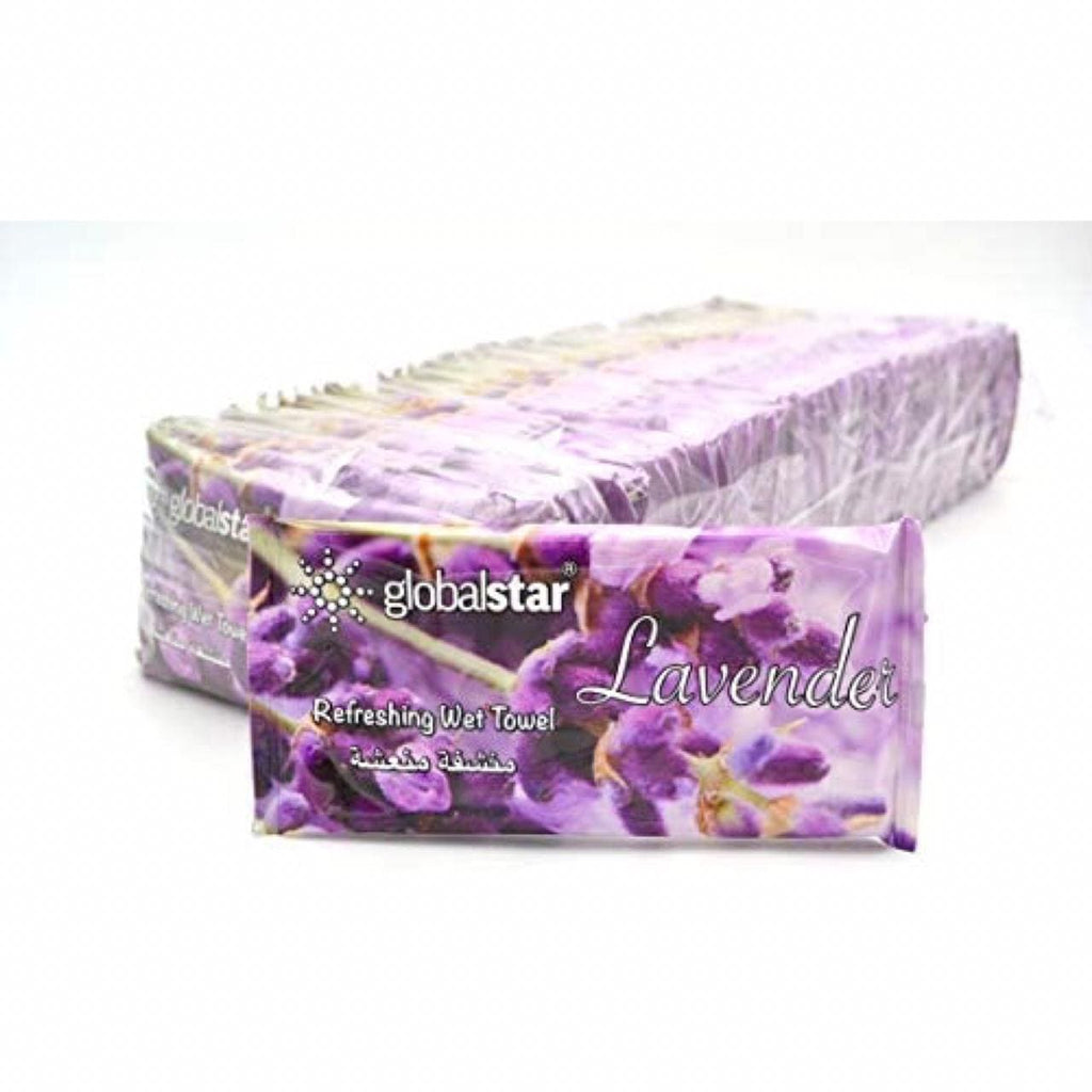 Globalstar Refreshing Wet Towel Lavender 100pcs - RT02