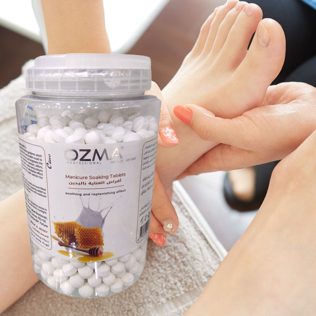 OZMA Clavo Mani Soaking Tablets, Milk and Honey, Replenishes Moisture and Soothes Skin, Giving Calming Effect, Fresh and Clean Nails 2800 G