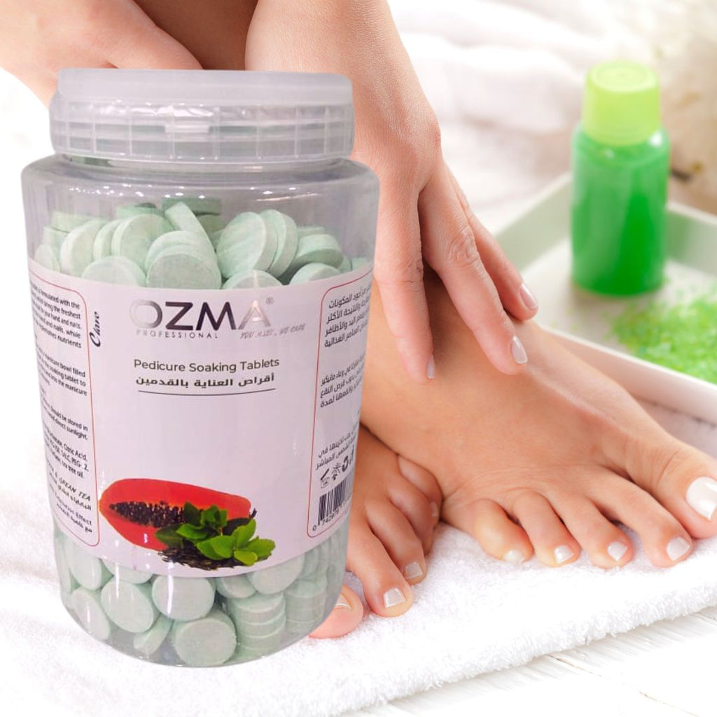 OZMA Clavo Pedi  Soaking Tablets,Papaya & Green , Replenishes Moisture and Soothes Skin, Giving Calming Effect, Fresh and Clean Nails 2800 G