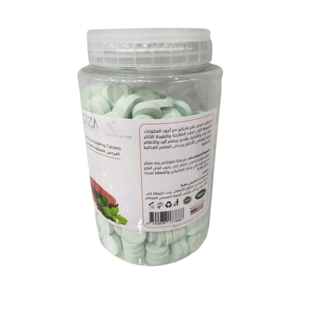 OZMA Clavo Pedi  Soaking Tablets,Papaya & Green , Replenishes Moisture and Soothes Skin, Giving Calming Effect, Fresh and Clean Nails 2800 G