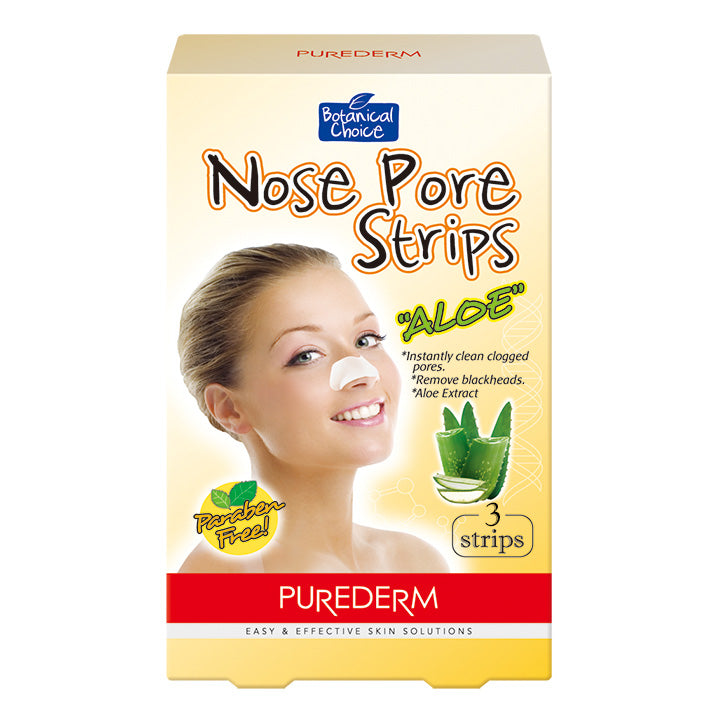 Purederm Nose Pore Strips “Aloe” 3 Strips