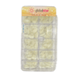 Global Star Round False Nails 500 Pieces - White