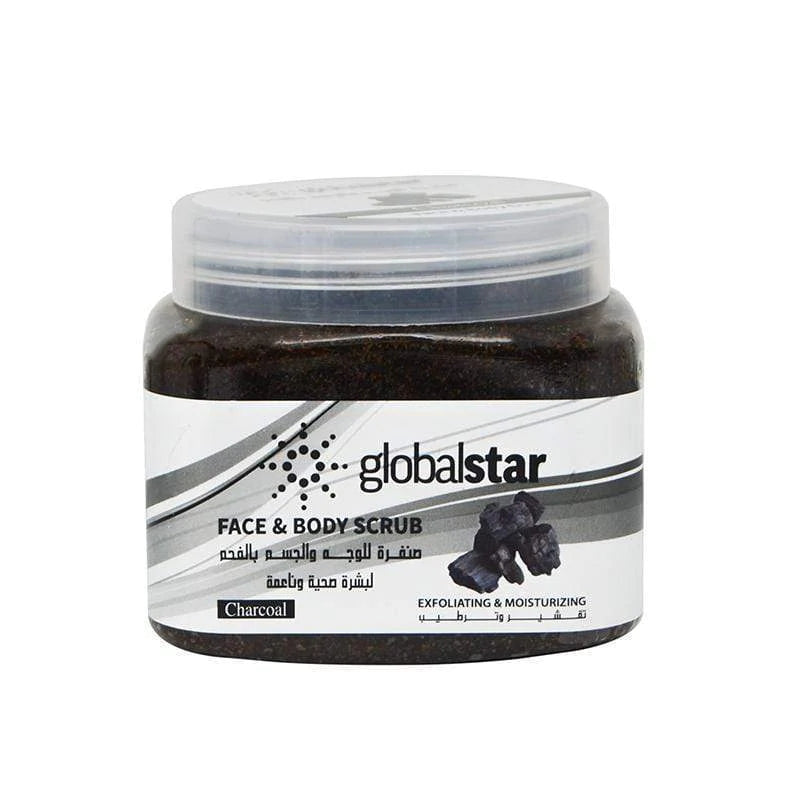 Globalstar Face & Body Scrub Charcoal 500ml
