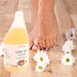 OZMA Calvo Argan and Gold   foot Soak Moisturizer Callus Remover Liquid Gel 3.78 L