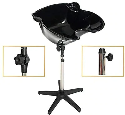 Globalstar Portable Adjustable Hairdressing Plastic Shampoo Unit With Drum A133